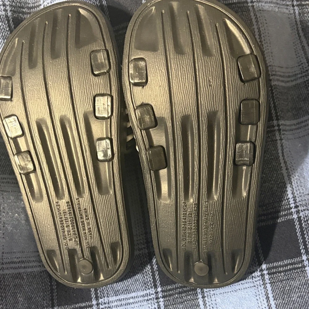 Striped Slide Sandals
